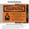 Signmission Carbon Dioxide Gas Discharge With Symbol OSHA Warning Sign, Vinyl Decal, 10in W x 7in L, 2PK OS-2PACK-WS-D-710-L-11997 - alternate 2